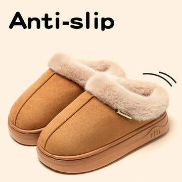 Children's Winter Slippers Indoor Outdoor Anti-slip Thick Sole Warm Comfortable Parent-child Shoes Leisure Snow Boots