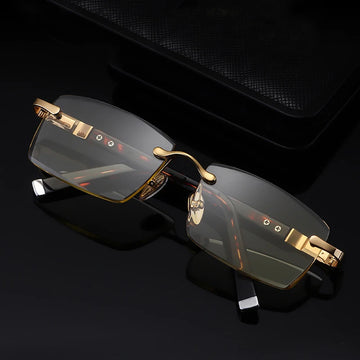 Men's Business Reading Glasses Presbyopic Diopter Crystal Glass Lens Acetate Frame Readers Eyewear +1.0 +2.0 +2.5 +3.0 +4.0