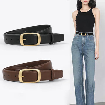 DINISITON Women Belt Fashion Jeans Belt  Alloy Pin Buckle Luxury High-Quality Design Trendy Accessories