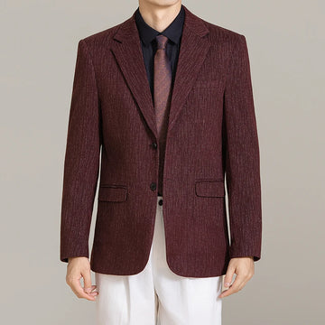 High-quality, stylish and stylish Korean-style fitted suit for business men, fashionable and casual meteor shower striped suit j