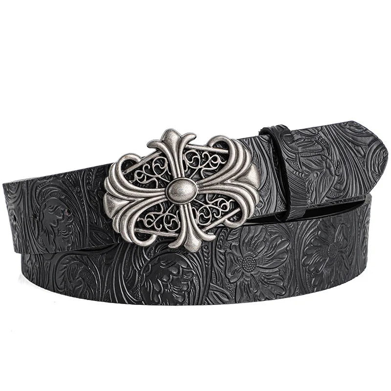 New Retro Men's Belt Bohemian Style Belt Fashion Personalized Design Belts For Men Women Punk Rock Y2K Belt,With Small Waist Bag