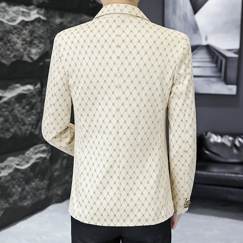 High-quality autumn and winter fashion and coolness season new suit for men, young men's fitted small suit, single jacket for me