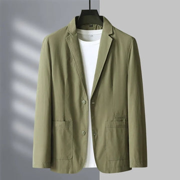 High-quality men's fashionable, stylish and versatile suits, trendy and casual spring and autumn new pure cotton suits