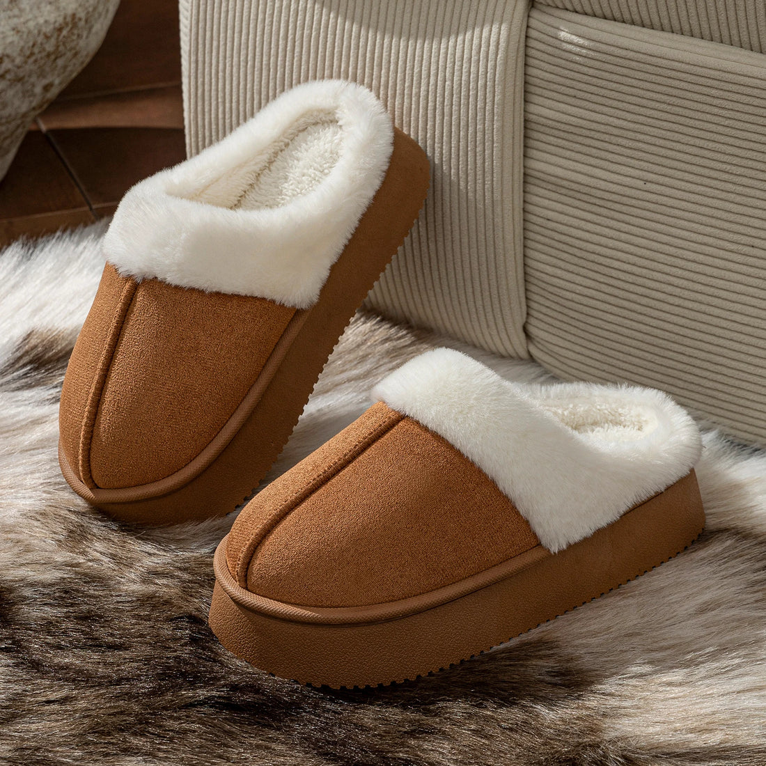 Fashion Women's Slippers Boots Indoor Warm Soft High Thick Sole Comfortable for Outdoor Wear Casual Couple Slippers Boot