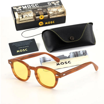 Lemtosh Sunglasses Man Johnny Depp Polarized Sun Glasses Woman Luxury Brand Vintage Acetate Frame Driver's Shade