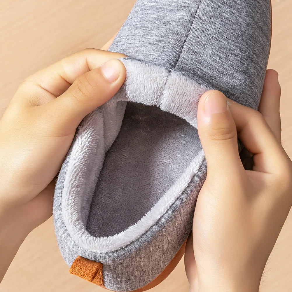 Women's Platform Slippers with TPR Sole Warm Memory Foam Wedge Cushion Non Slip House Shoes for Indoor Comfort