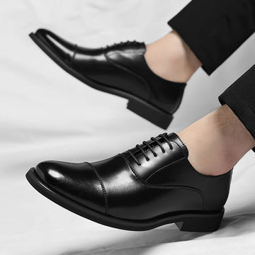 High Quality Flats Mens Business Dress Shoes British Style Men Leather Dress Oxfords Shoe New Trend Leather Men's Walking Shoes