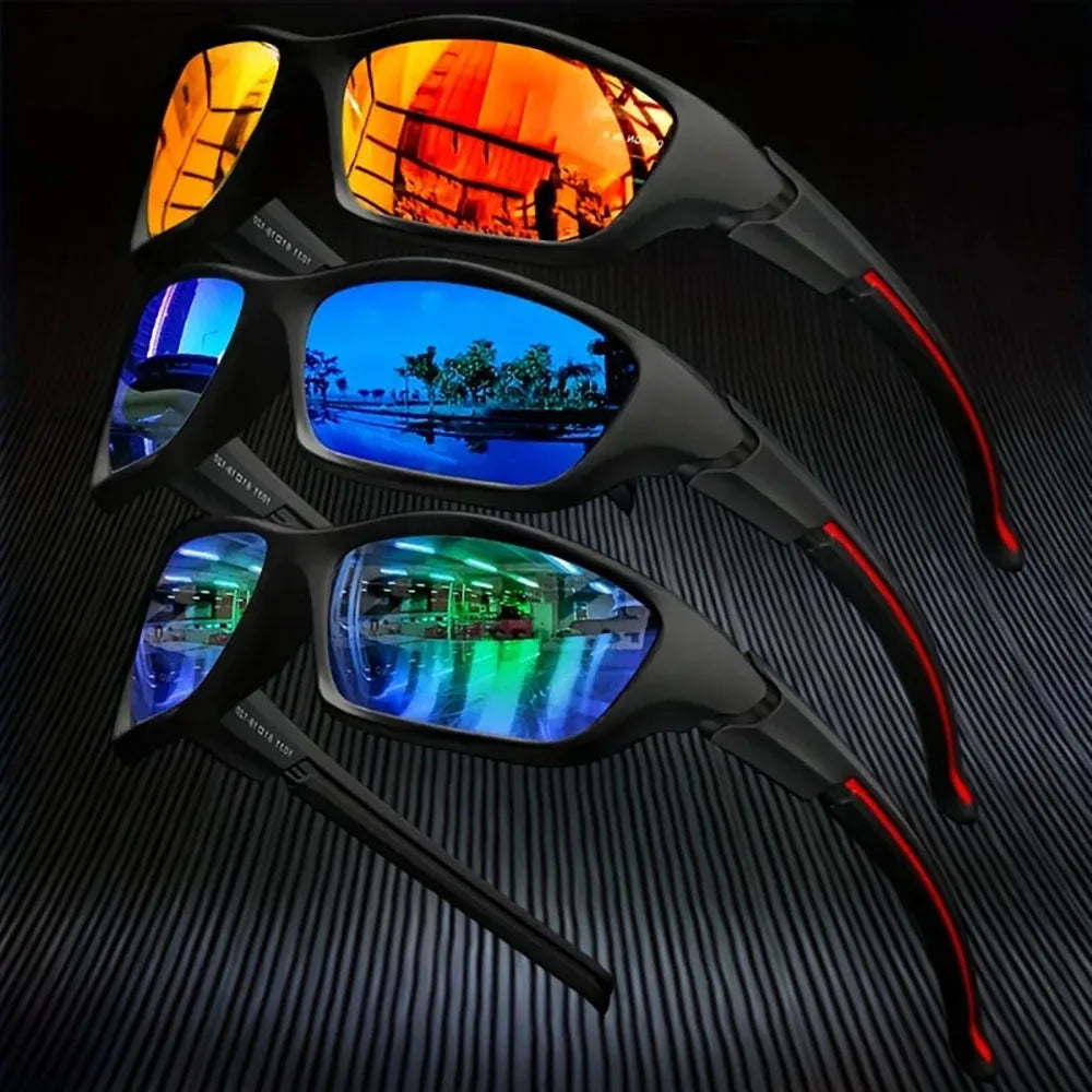 5PCS Polarized Sunglasses for Men Outdoor Fashion Sports Fishing Cycling Eye Protection Sun Glasses Luxury Design Uv400