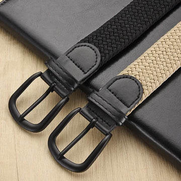 Men'S Casual Woven Elastic Belt For Outdoor Rock Climbing Training Work Men'S Belt Fashion Women'S Belt Paired With Jeans Belt