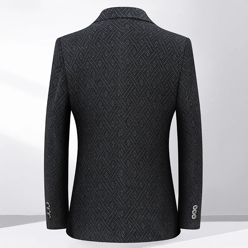 High-quality, fashionable, versatile and stylish men's autumn and winter thick jackets, casual suits, single-piece men's suits