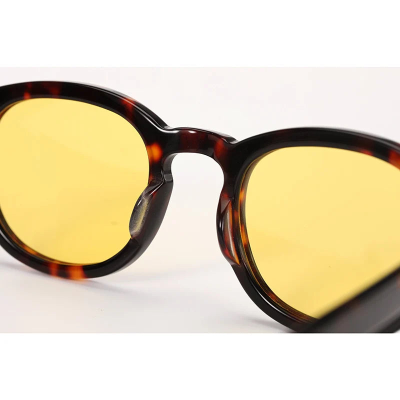 Lemtosh Sunglasses Man Johnny Depp Polarized Sun Glasses Woman Luxury Brand Vintage Acetate Frame Driver's Shade