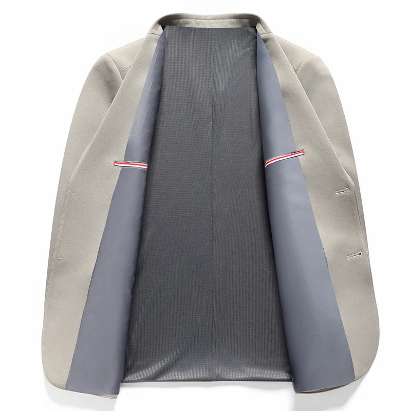 New high-end business casual suit jackets for young and middle-aged men in spring, autumn and winter, single-piece woolen suit j