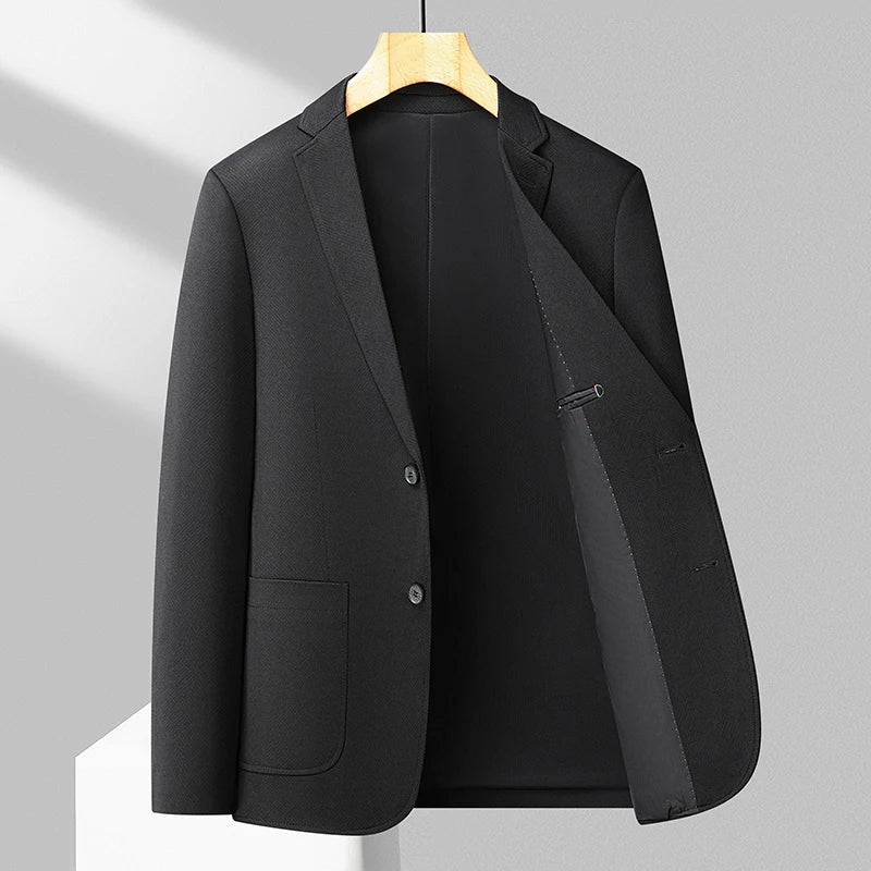 New men's fashionable, stylish and versatile suit, business casual and high-end dad's small suit, slim lapel single suit jacket