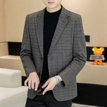 Autumn and winter new men's suits, two-button single-breasted jackets, men's casual business wear, formal wear, and men's suits