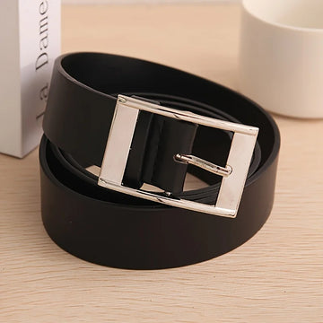 New Luxury Belt for Men PU Leather Belt Metal Pin Buckle High Quality Famous Brand Designer Waist Strap Belt for Jeans Plus Size