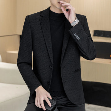 Autumn and winter new men's suits, two-button single-breasted jackets, men's casual business wear, formal wear, and men's suits