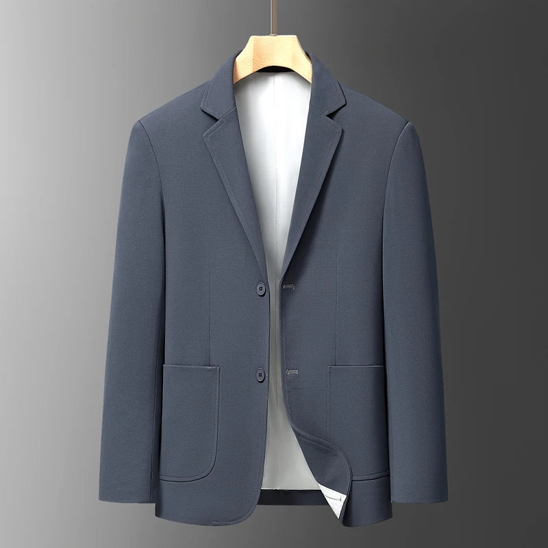 High-quality men's fashionable, stylish, versatile, trendy, casual and business solid-color new spring and autumn suits