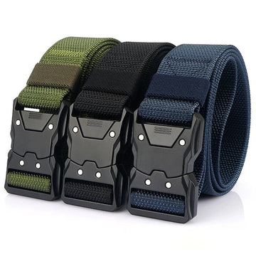 1pc Men's Belt Outdoor Tactical Belt Multi-Function Buckle Nylon Belt High Quality Alloy Buckle Belt Sports Canvas Neutral Belts