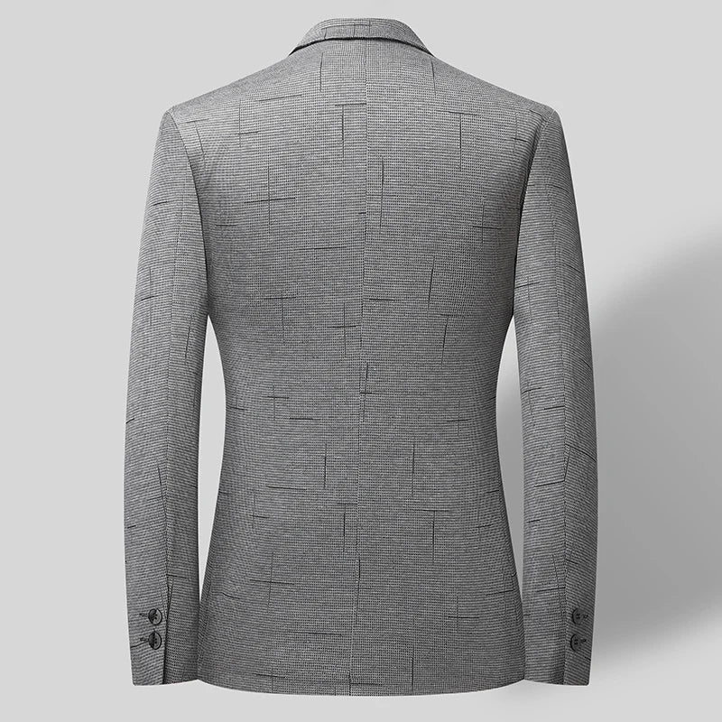 New autumn fashionable, cool and versatile dad's single suit business casual lapel button small suit middle-aged top