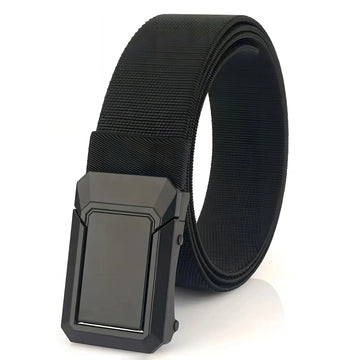 1pc Men's Belt Outdoor Sports Tactical Belt Comfortable Woven Elastic Belt Metal Press Buckle Casual Trendy Neutral Belt MenBelt