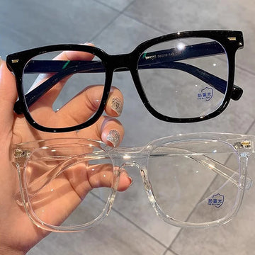 New Vintage Suqare Transparent Computer Glasses Frame for Women Men Anti Blue Light Eyewear Blocking Glasses Optical Spectacle