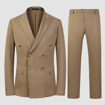 A high-quality, fashionable and stylish two-piece set for men's casual banquets, business weddings and other occasions