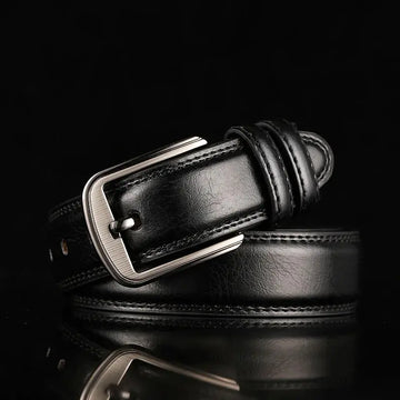 Genuine Leather For Men's High Quality Buckle Jeans Cowskin Casual Belts Business Cowboy Waistband Male Fashion Designer 2024new