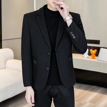 Autumn and winter new men's suits, two-button single-breasted jackets, men's casual business wear, formal wear, and men's suits