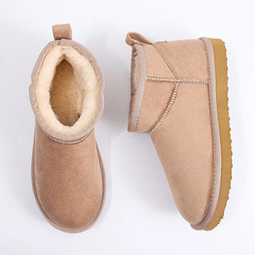 Eyriphy Women Super Warm Snow Boots New Winter Furry Women's Boots Short Plush Lining Snow Boots Casual Shoe For Indoor Outdoor