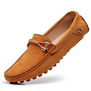 Summer Slip-on Casual Shoes For Men Fashion Designer Suede Brown Man Moccasins Lightweight Men's Loafers Non-slip Driving Shoes