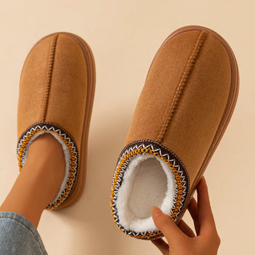 Winter Women's Slippers Boots Fashion Fuzzy Fur Anti-slip Soft Sole Outdoor Indoor Warm Comfort Men Plush Houseshoes Couple