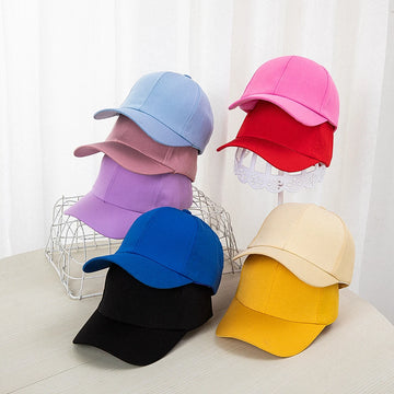 Children's Kids Baseball Cap for Girl Boy Spring Summer Baby Sun Hat Classic Solid Color Toddler Peaked Caps