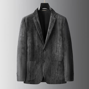 High-quality, fashionable and handsome men's fat and large, versatile for business and casual use, ink-splashing technique singl