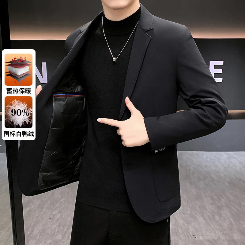 High-quality and stylish 90-down down suit for men's autumn and winter, Korean-style versatile men's jacket
