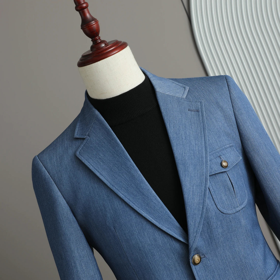 Casual suit jacket for men, fashionable and cool, high-end spring and autumn style, stylish and cool, old money style uniform