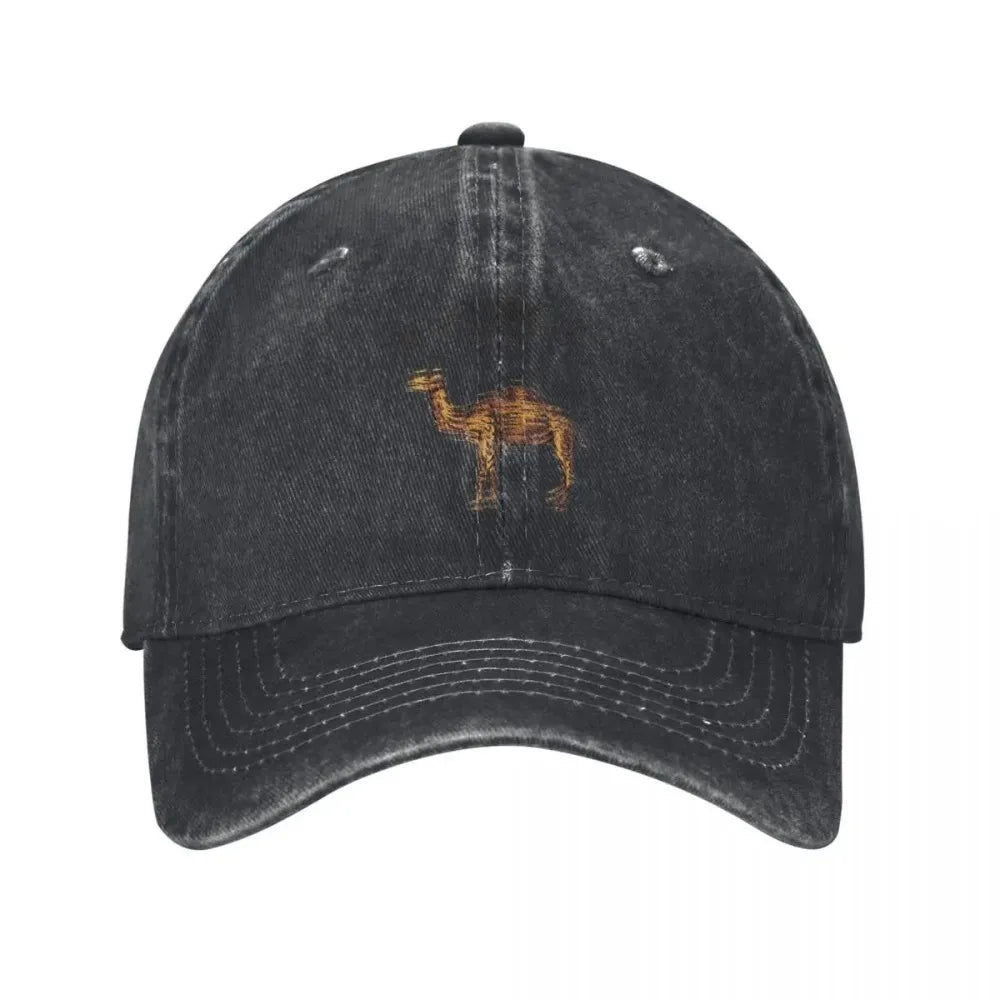 Camel Accessories Men Women Trucker Hat Animal Distressed Washed Caps Hat Vintage Outdoor Running Golf Adjustable Fit Headwear