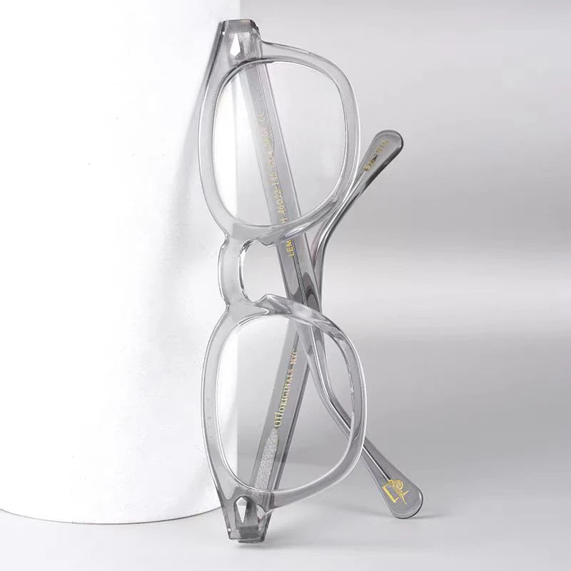 Johnny Depp Eyeglasses Man Lemtosh Optical Glasses Frames Women Computer Goggles Clear Lens Luxury Brand Vintage Acetate Frames