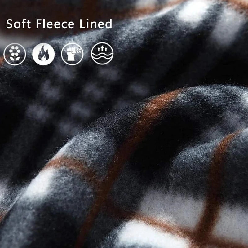 Autumn Winter Thick Men's Knitted Sweater Coat Casual Jacket Full Zip Cardigan Fleece Sweaters Male Knitting Jackets Cardigan