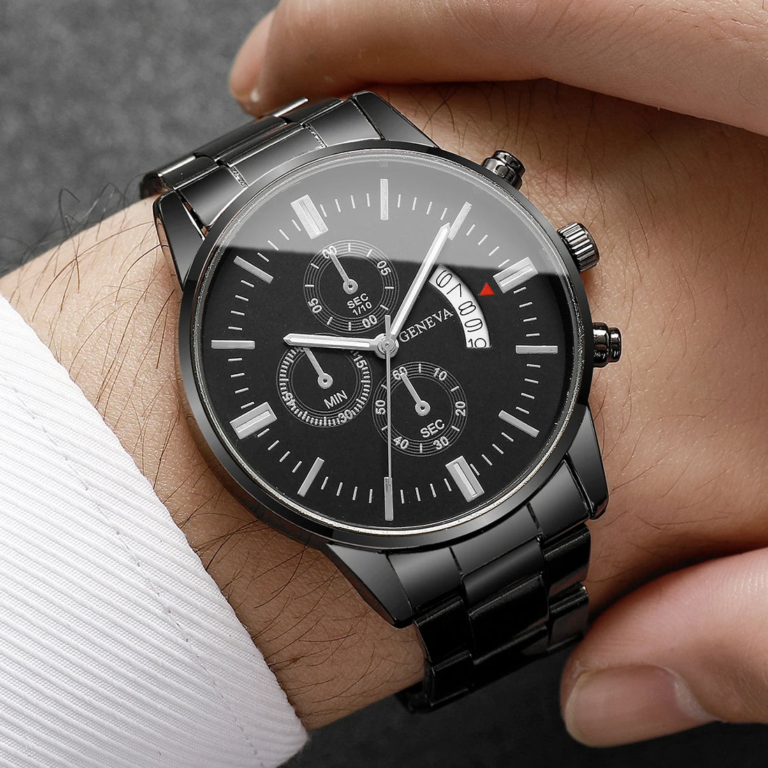 1/2/3/4PCS Fashion Men Business Watches Luxury Calendar Quartz Watch for Man Clock Montre Homme（Without Box）