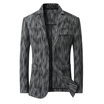 High-quality, fashionable, stylish and versatile new autumn and winter denim men's suit with plus-size denim suit