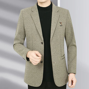 High-quality autumn and winter fashionable suits for middle-aged and elderly people, men's business casual dad suit jackets