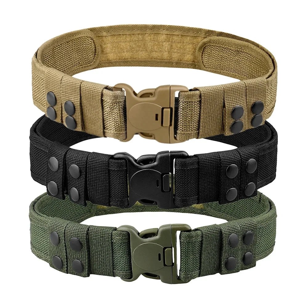 1pc Men's Belt Outdoor Tactical Belt Oxford Cloth Belt Mountaineering Belt Nylon Wide Waist Belt Work Belt Neutral Belts 2024New
