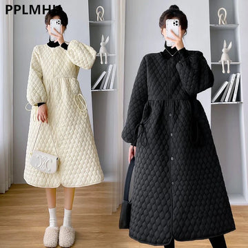 Winter Korean Skirt Design Long Parkas Coats Women Plus Size 4xl Loose Chaquetas Jackets Casual Warm Casaco Elegant Overcoats