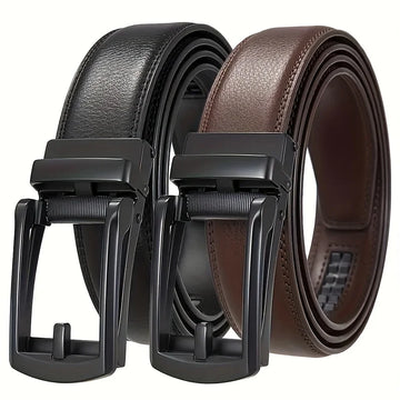 Fashion Business Men'S Belt Genuine Luxury Brand Belt Metal Buckle Belt High-Quality PU Leather Soft Belt With Cargo Pants Jeans