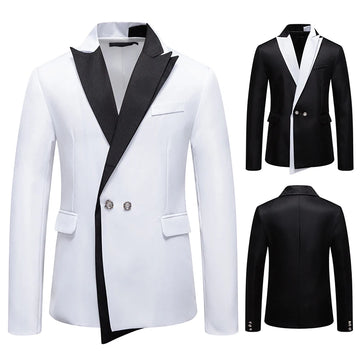 High-quality men's business fitted suits, groom and best man's formal wear, and male singer performance costumes