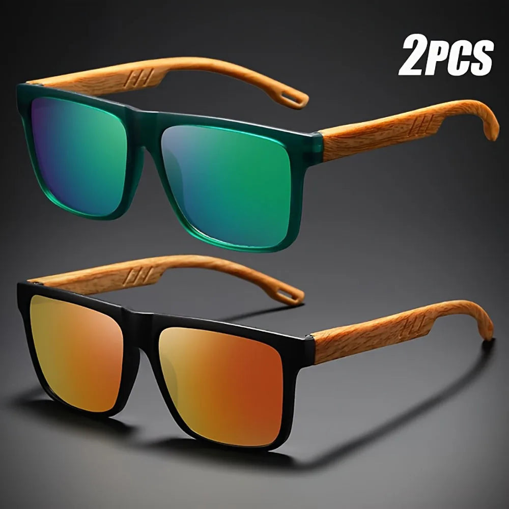 2-4PCS Wholesale Square Sport Sunglasses UV400 Protection Unisex Outdoor Eyewear Party Vacation Travel Driving Fishing Glasses